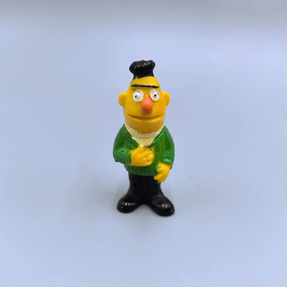 Vintage 1970s Sesame Street Minikins Bert & Ernie Pvc Figures Heimo Germany 2
